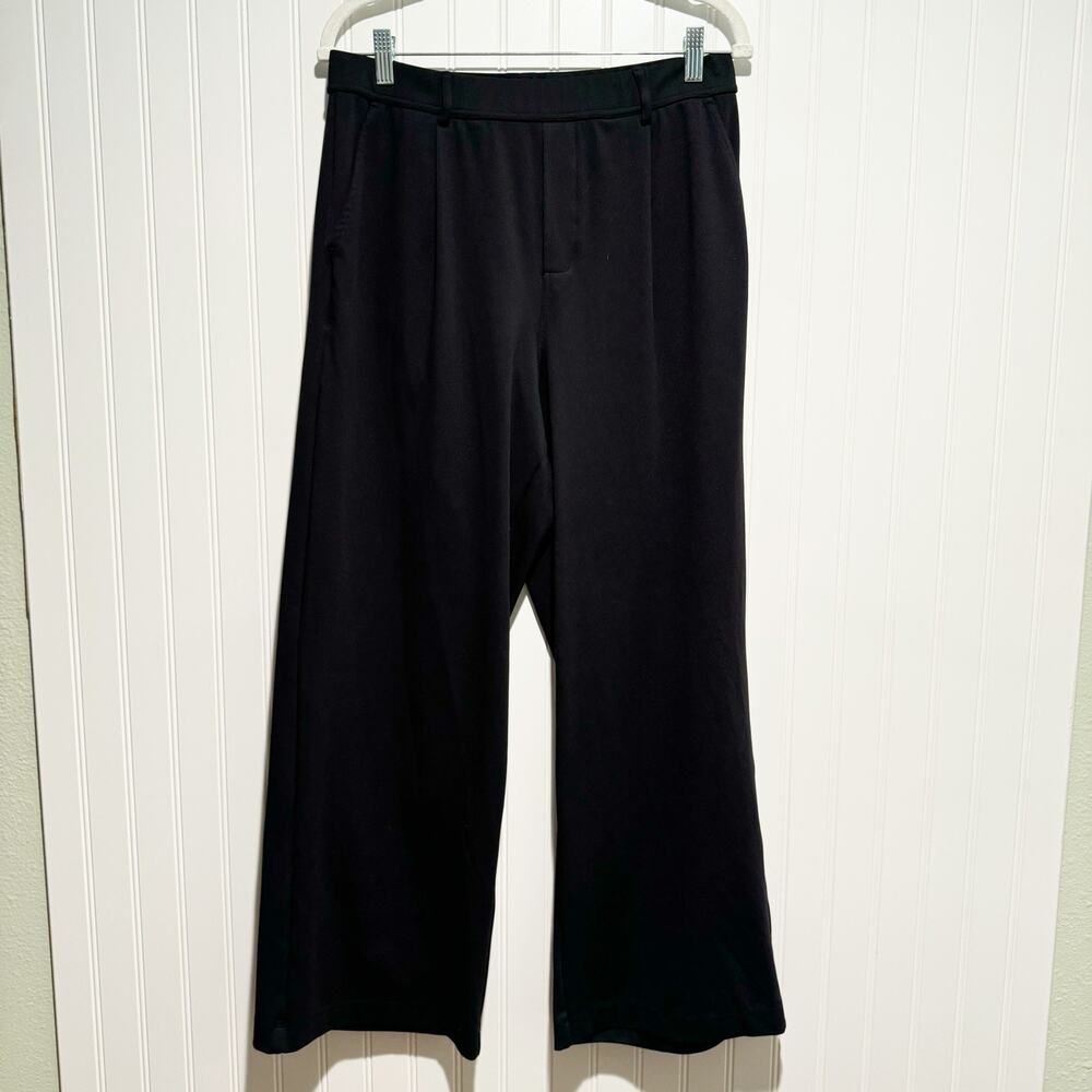 Halara Black Day Stretch High Waisted Straight Leg Work Pants Size Large - Picture 2 of 6
